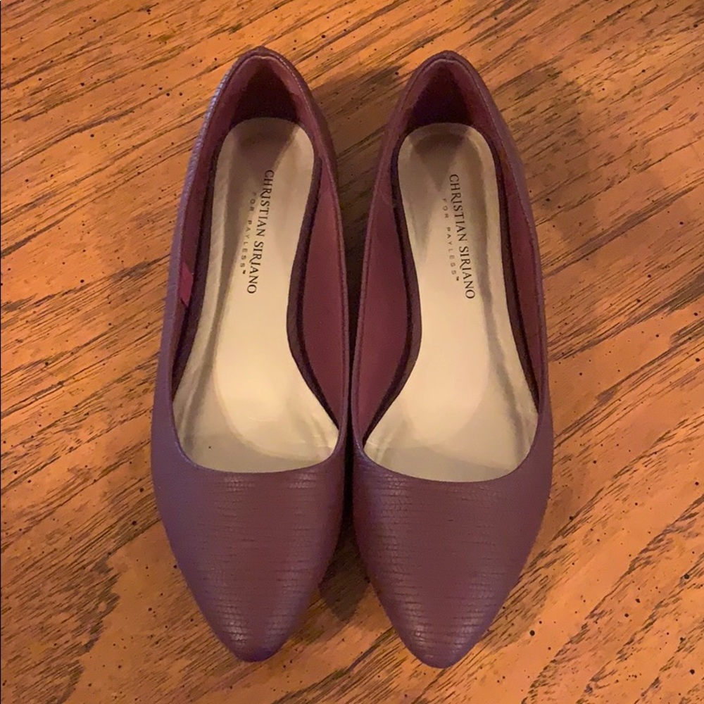 Christian Siriano - Burgundy/ Wine - Pointed Flats